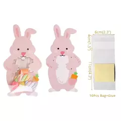 Tarjeta conejo con bolsita. Pack por 10 unidades. en internet