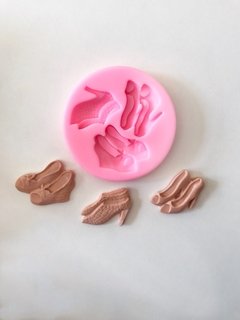 Molde de silicona zapatos