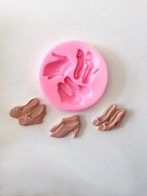 Molde de silicona zapatos