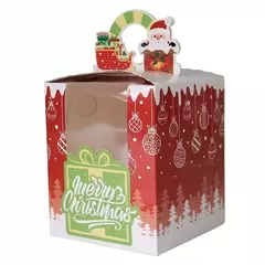 Caja navidad para minipandulce. Precio por unidad. - Capkelitos mayorista