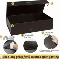 Caja de carton rigido, Cierre magnético. Precio por unidad - tienda online