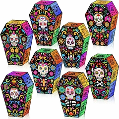 Caja tipo ataúd tematica catrina. Precio por unidad.