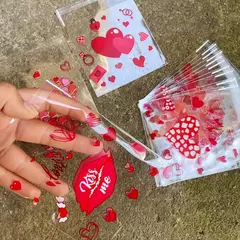 Bolsa opp "San valentin". Pack por 10 unidades. - Capkelitos mayorista