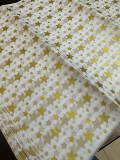 Papel seda con estrellas doradas. Pack por 10 unidades - comprar online