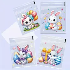 Bolsa opp "Conejos cute". Pack por 10 unidades. - Capkelitos mayorista