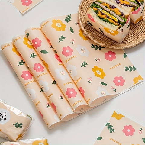 Papel para alimentos resistente a la grasitud. Pack por 10 unidades.