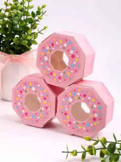 Caja con forma de dona. Precio por unidad. en internet
