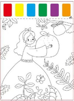 Pack x 2 hojas para pintar + acuarela + pincel. Precio por pack - Capkelitos mayorista