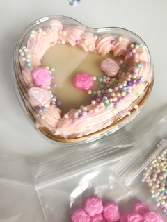 Envase corazón aluminio con tapa. Precio por unidad. en internet