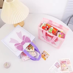 Bolsa de friselina con estampa moño. Precio por unidad. en internet