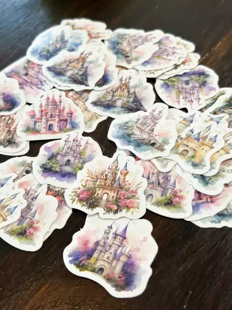 Pack con 45 stickers castillos - comprar online
