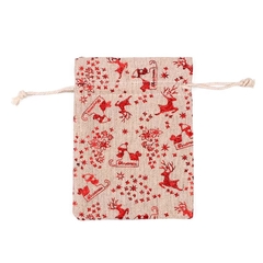 Bolsa arpillera navidad. Precio por unidad. en internet