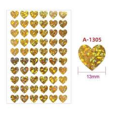 Plancha de stickers corazón. Plancha con 60 unidades. - tienda online