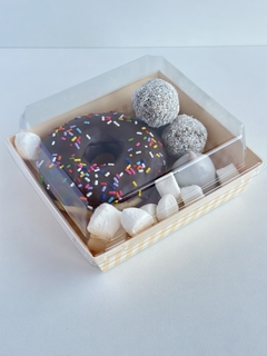Caja cuadrille cartulina con tapa. Precio por unidad. en internet