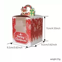 Caja navidad para minipandulce. Precio por unidad. - tienda online