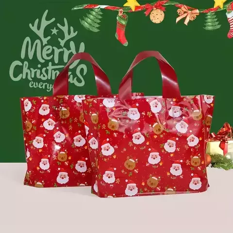 Bolsa con manija diseño navidad. Varios tamaños. Precio por unidad. - comprar online