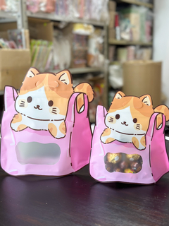 Bolsa doypack Bolsa con gatitos rosa. Precio por unidad. - Capkelitos mayorista