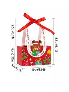 Caja Navidad con manija. Precio por unidad. - comprar online