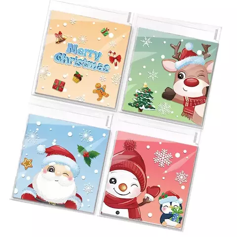 Bolsa opp "Navidad" (3048) 10x10cms. Pack por 10 unidades.