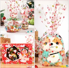 Rollo de celofan estampado Navidad - comprar online