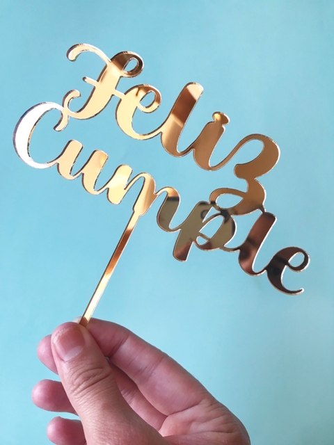 Cake Topper Feliz Cumple