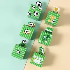 Cajas temática fútbol. Pack x 6 unidades - comprar online