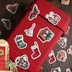 Pack con 46 stickers Navidad - Capkelitos mayorista