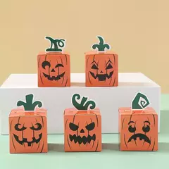 Caja calabaza de halloween. Pack x 6 unidades. en internet