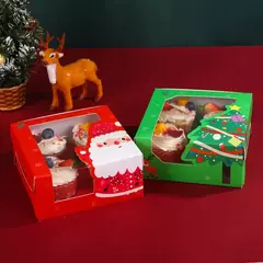 Caja navidad cuadrada. Precio por unidad. - comprar online