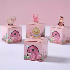 Caja animalitos de la granja. Pack x 6 unidades