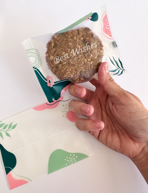 Envoltorio "Formas y hojas" 10x13,5cms. Pack por 10 unidades.