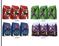 Pack por 4 sobres de papel superheroes - Capkelitos mayorista