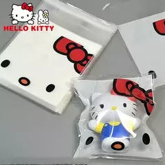 Bolsas opp cara de kitty. 10x10 cms. Pack por 10 unidades. en internet
