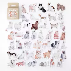 Pack con 46 stickers perritos y gatitos en internet