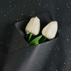 Papel seda negro con brillos de colores. Pack x 2 unidades. - Capkelitos mayorista