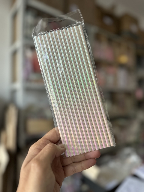 Sorbetes de polipapel holográficos x 25 unidades - comprar online