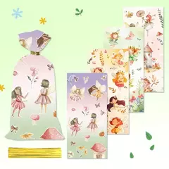 Bolsas diseño "hadas" de 12x27 cms. Pack por 10 unidades. - Capkelitos mayorista