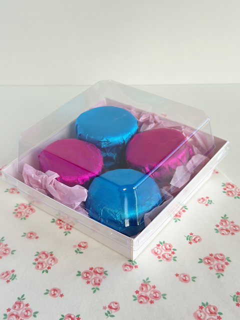 Caja cuadrada cartulina con tapa. Precio por unidad.