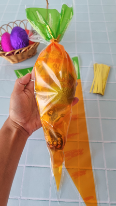 Bolsa triangular zanahoria. Pack por 10 unidades. - comprar online