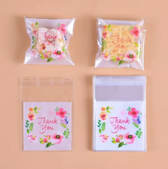 Bolsa opp "Marco floral" 2 tamaños. Pack por 10 unidades. - Capkelitos mayorista