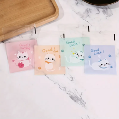 Bolsa opp "Gatitos" 10x10cms. Pack por 10 unidades. en internet