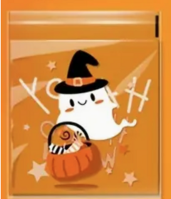 Bolsa opp "Halloween fantasma 2" 10x10 cms. Pack por 10 unidades. en internet