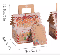 Caja casita navideña. Precio por unidad. - comprar online