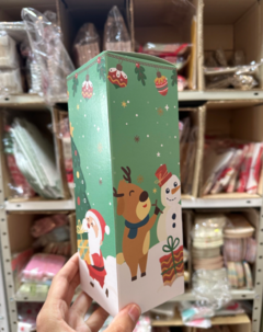 Caja budin Navidad con visor. Precio por unidad. - comprar online