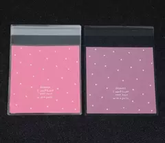 Bolsa opp "Lunares fondo color" 7x7cm. Pack por 10 unidades. - comprar online