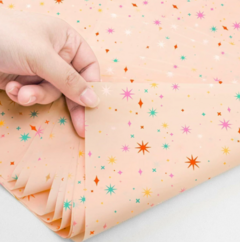 Papel seda "Destellos de colores" . Pack por 2 unidades. - comprar online