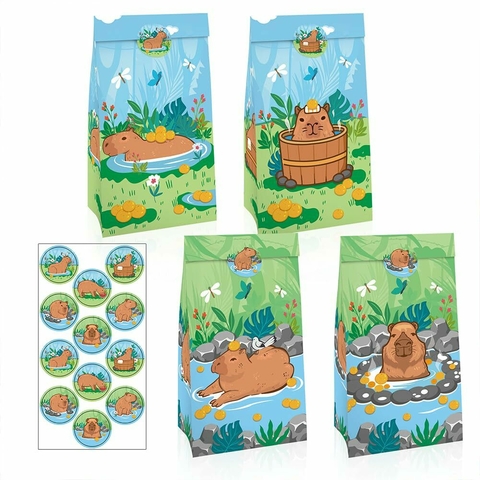 Bolsa de papel Capibara + sticker. Precio por unidad. - comprar online