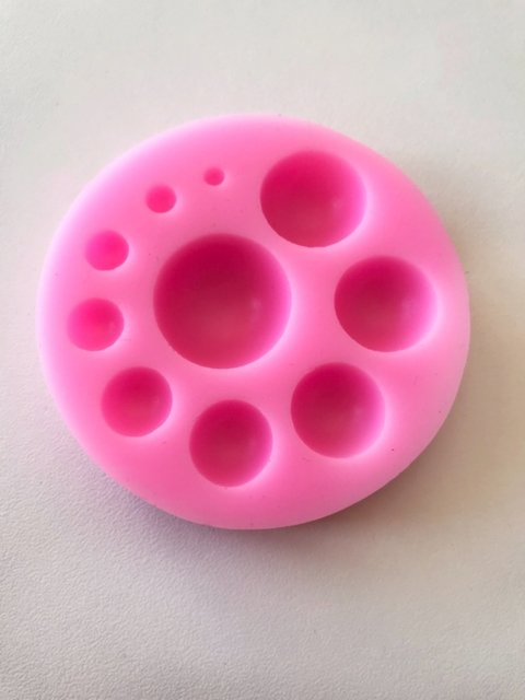 Molde de silicona media esfera