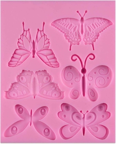 Molde silicona "6 mariposas". en internet