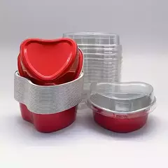 Imagen de Envase corazón aluminio con tapa. Precio por unidad.